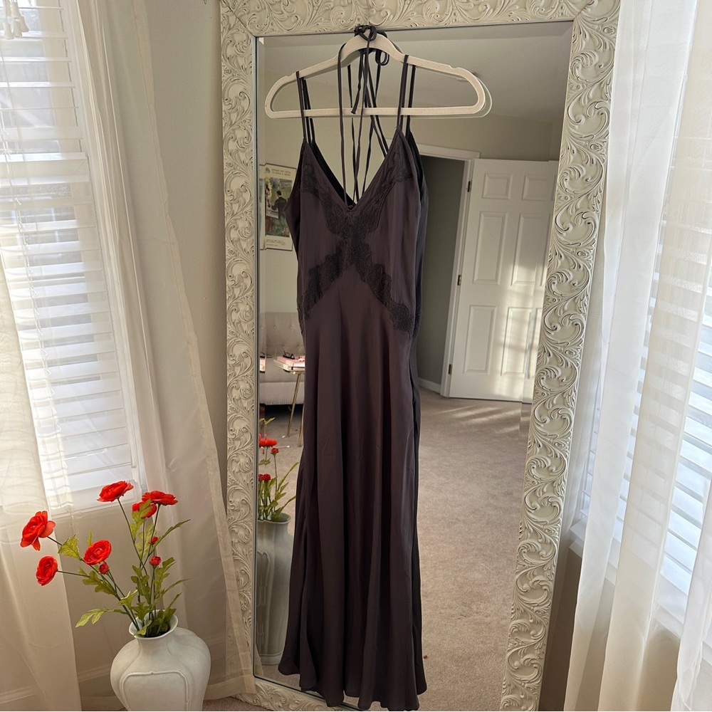 Zara Gray Slip Dress